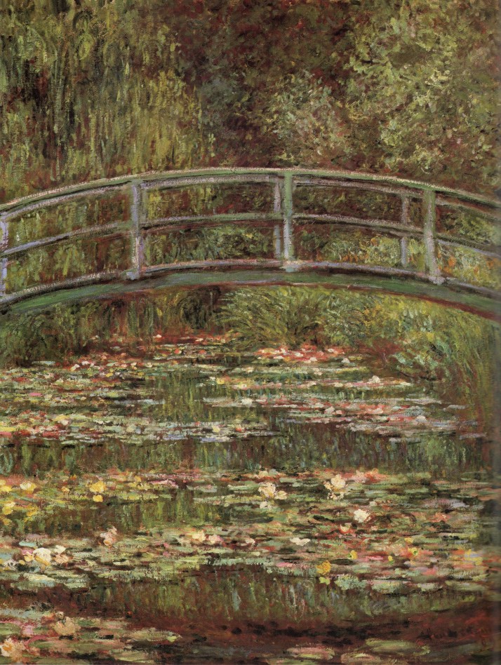 Monet:" El estanque de ninfeas". 1899. Óleo sobre lienzo, N,Y. The Metropolitan Museum. 92'7 por 73'7 cm.