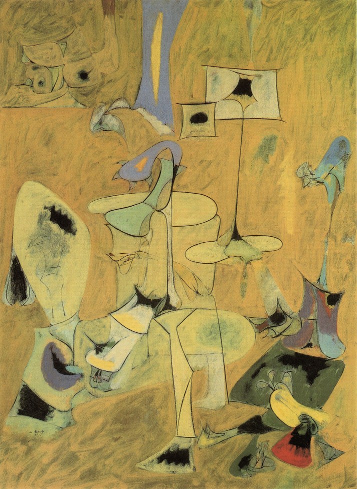 Gorky: "Los esponsales II", óleo sobre lienzo, 1947.