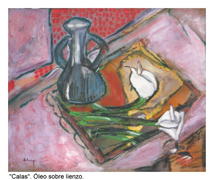 Bárbara Carpi: "Calas". Óleo sobre lienzo,