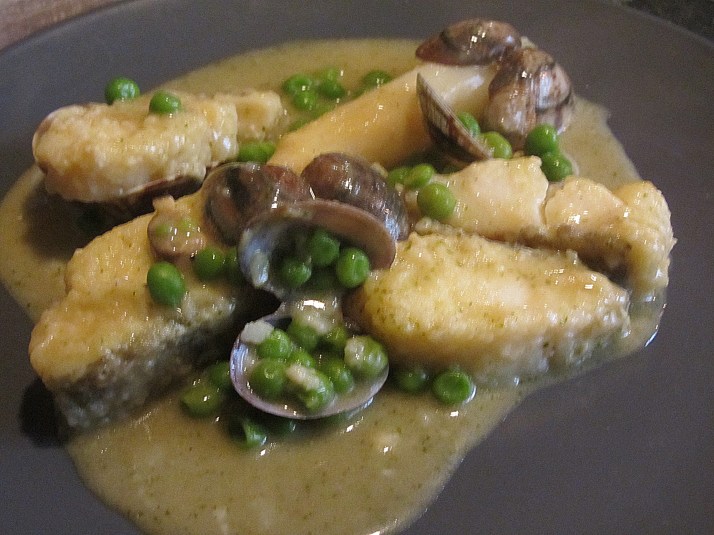 Bacalao en salsa verde. Foto: Bárbara.