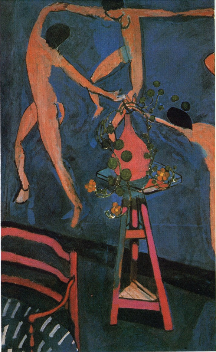 Matisse: "Nasturtiums y La Danza", 1912. Óleo sobre lienzo (190,5 x 114,5 cm.) Muaeo de Bellas Artes Pushkin, Moscú.