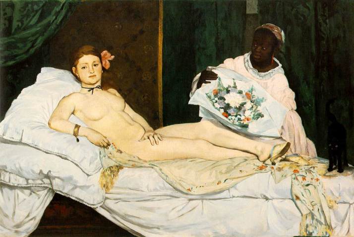 Manet, "Olympia". 1863. Óleo sobre tela. Museo de Orsay. París