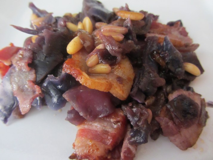 Lombarda con bacon. Foto: Bárbara.