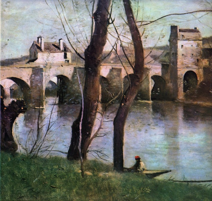 Corot: "El puente de Mantes". Museo del Louvre. Paris.