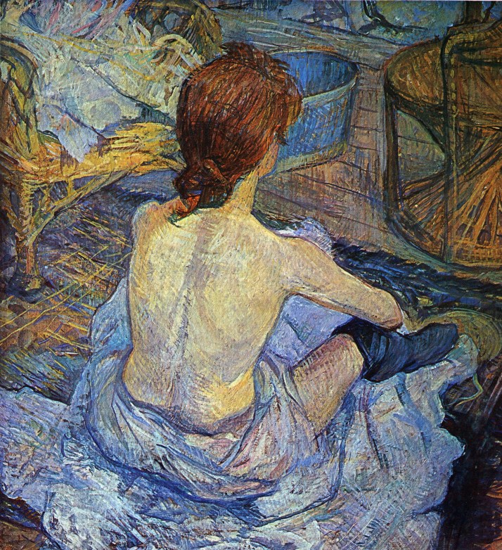 Toulouse-Lautrec, "La Toilette".1889 (67x54 cm.) Musée d'Orsay. Paris.