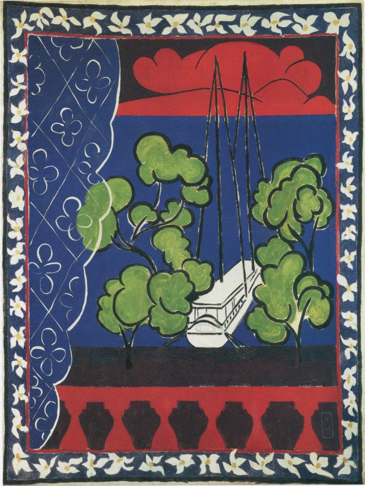 Matisse: "Tahití II". Aguada sobre lienzo. 238 X185 cm.  Musée Matisse Le Cateau-Cambrésis (Francia)