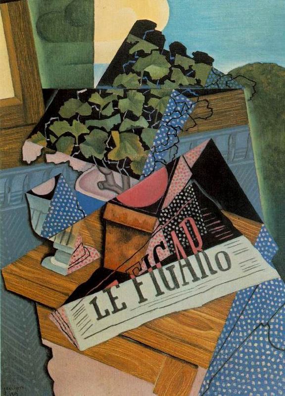 Juan Gris: "La maceta de geranios". 1915.
