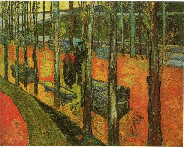Van Gogh: Les Alyscamps, allée à Arles.