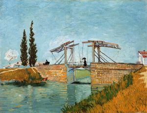 Van Gogh: Le pont de Langlois à Arles avec dame au parapluie"