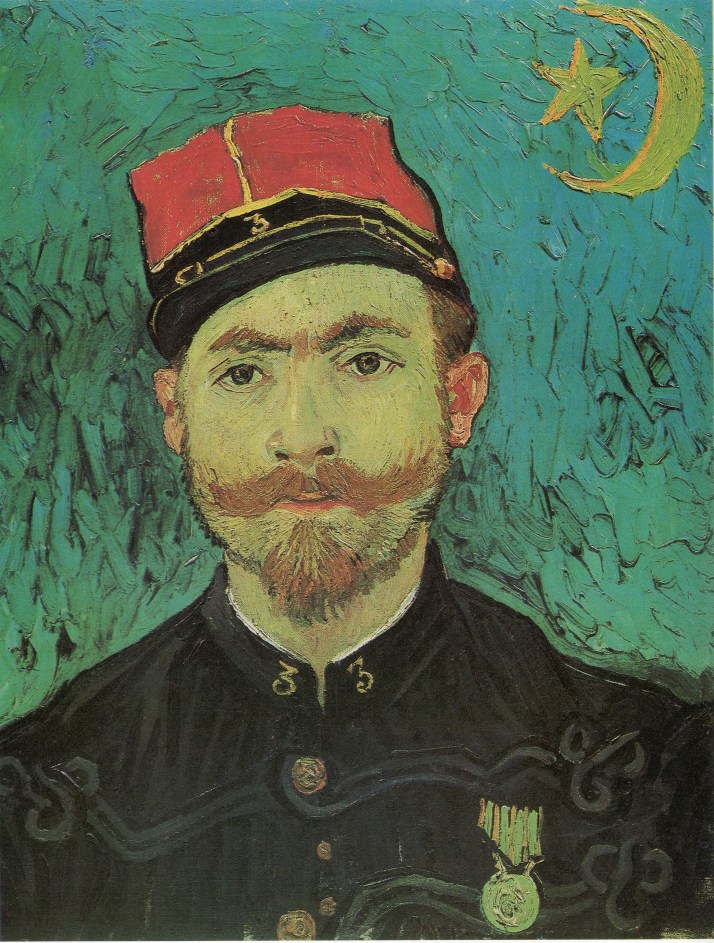Van Gogh: "Portrait de Milliet, sous-lieutenant des Zuaves"