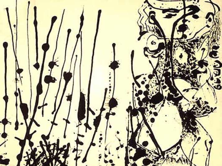 J. Pollok: "Number 7". 1951.  National Gallery of Art.