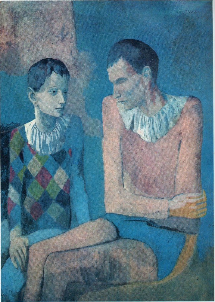 Picasso: Acróbata y joven arlequín.
