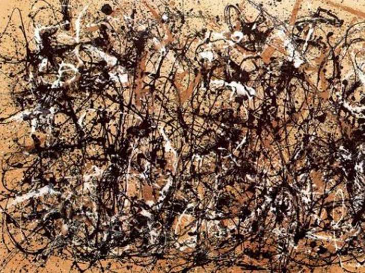 Jackson Pollok: "Número 30. Ritmo de otoño". Museo de Arte Moderno de N.Y.