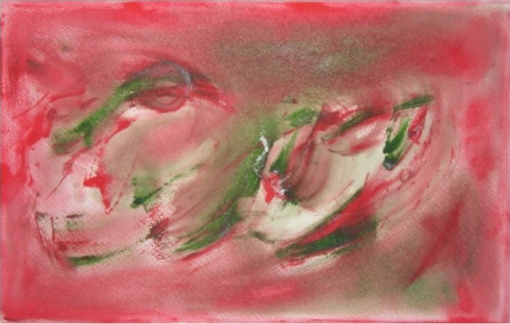 Bárbara Carpi. Oleo sobre papel.