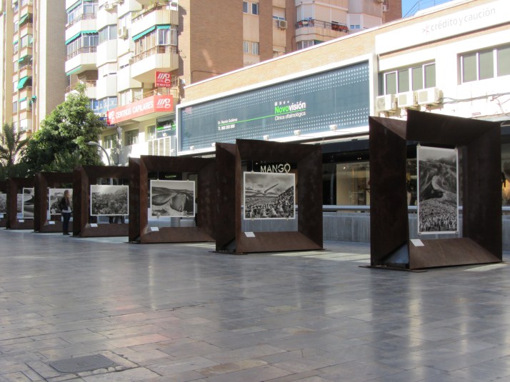 Instalación de la exposición. Murcia. Foto:  Bárbara.