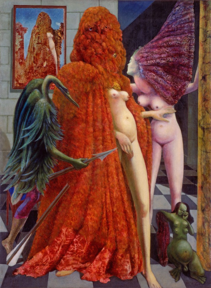 Max Ernst : "La toilette de la mariée". 1940, óleo sobre tela,129 x 93. peggy guggenheim collection, venecia.