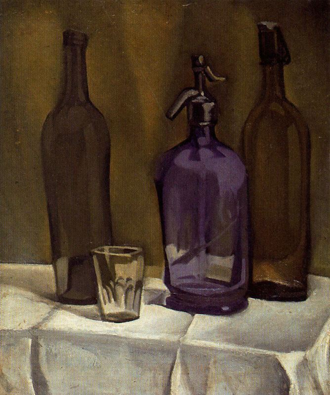 Juan Gris:" Sifón y botellas"