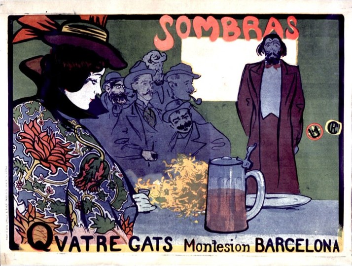 Ramón Casas: "Sombres Quatre Gats", 1898.