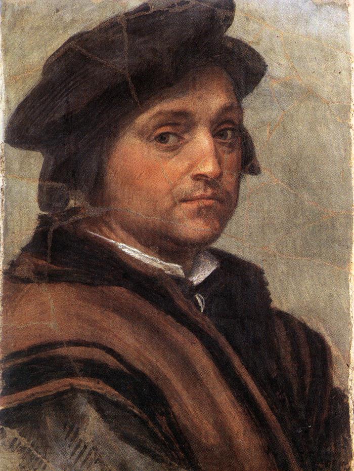 Andrea del Sarto:" Autorretrato", óleo sobre tela. 47 x 34. Galleria degli Uffizi, Florencia