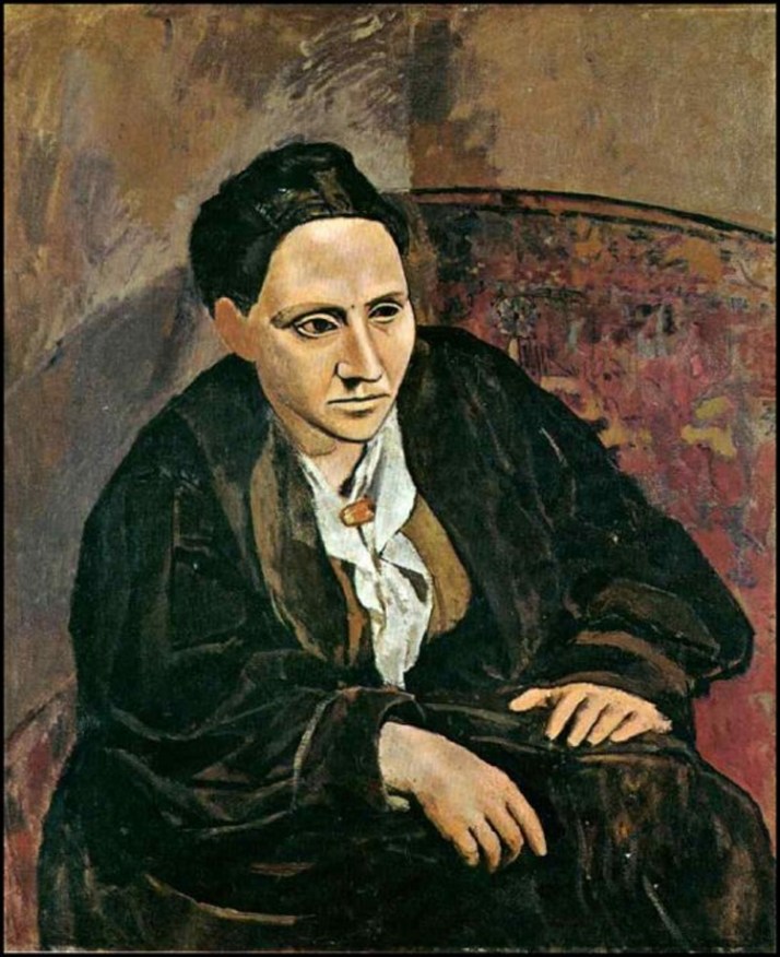 Picasso: "Gertrude Stein"- Óleo sobre lienzo.