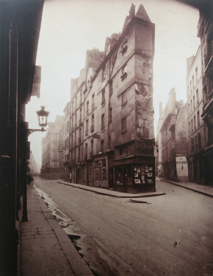Eugène Atget: "Esquina de la rue de Seine", 1924