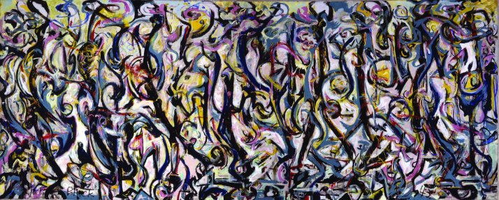 J. Pollock,:"Mural", 1943. Museo de Arte de la Universidad de IoWa.