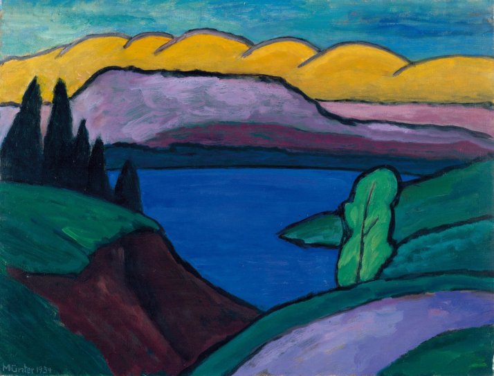 Münter Gabriele, Der blaue See